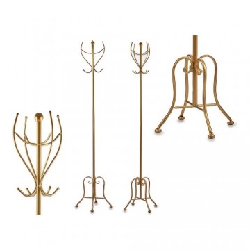 Coat rack Golden Metal (30 x 180 x 30 cm)