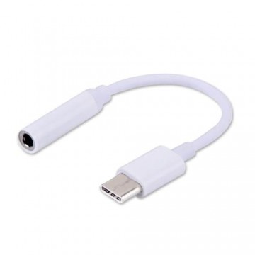 Savio AK-35 mobile phone cable White 0.12 m USB 3.1 Type C Jack 3.5mm