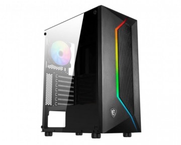 Case|MSI|MAG VAMPIRIC 100R|MidiTower|Not included|ATX|MicroATX|MiniITX|Colour Black|MAGVAMPIRIC100R