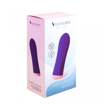 Вибратор в форме пули S Pleasures Фиолетовый (8,5 x 2,5 cm)