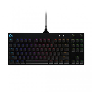 Keyboard Logitech 920-010593 Black RGB LED Spanish Qwerty Spanish