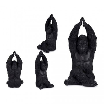 Gift Decor Dekoratīvās figūriņas Gorilla Melns Sveķi (18 x 36,5 x 19,5 cm)