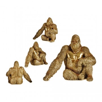 Gift Decor Dekoratīvās figūriņas Gorilla Bronza Sveķi (36 x 50 x 62 cm)