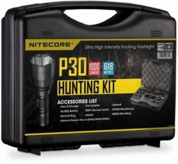 FLASHLIGHT HUNTING 1000 LUMENS/NEW P30HUNTING KIT NITECORE