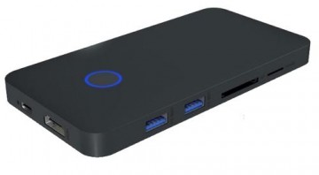 ICY BOX IB-DK2108M-C notebook dock/port replicator Wired USB 3.2 Gen 1 (3.1 Gen 1) Type-C Anthracite