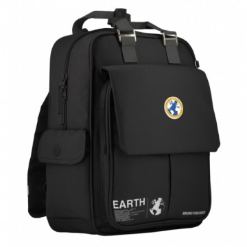 Bruno Visconti сумка-рюкзак черный  "планета земля"