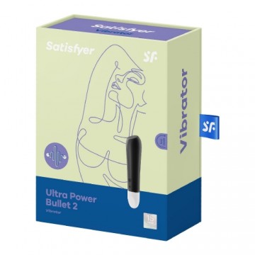 Вибратор в форме пули Ultra Power Satisfyer Чёрный