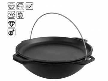 8 l čuguna katls ASIAN Lid-Pan