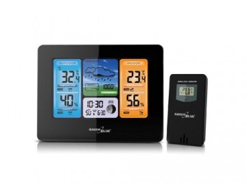 Greenblue GB526 digital weather station Black Battery