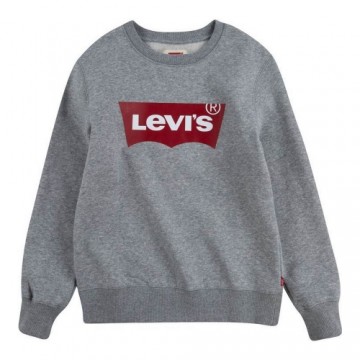 Bērnu Džemperis Levi's Batwing Crewneck Gaiši pelēks