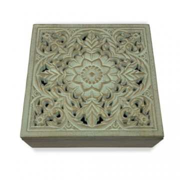 Bigbuy Home Lādīte Mandala Koks MDF (20 x 7 x 20 cm)