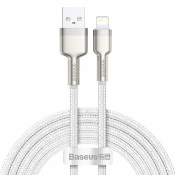 USB cable for Lightning Baseus Cafule, 2.4A, 2m (white)