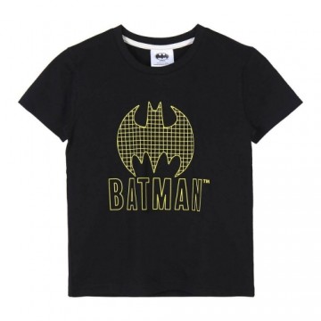 Child's Short Sleeve T-Shirt Batman Black