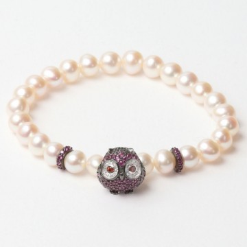 Ladies' Bracelet Lancaster JLA-BR-OWL-5-WH 16 mm