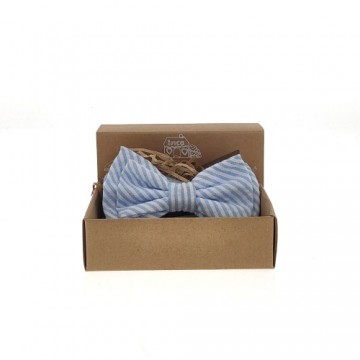 Bow tie Inca Blue White (2 pcs)