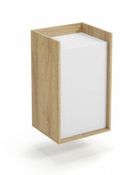 Halmar MOBIUS cabinet 1D color: hikora oak/white