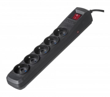 Activejet black power strip with cord ACJ COMBO 5G/3M/BEZP. AUTO/CZ