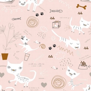 Bedspread (quilt) Panzup Cats 4 270 x 260 cm