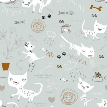 Gultas pārklājs (sega) Panzup Cats 3 (270 x 260 cm) (Gulta 180/200)