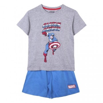 Summer Pyjama Marvel Grey Blue