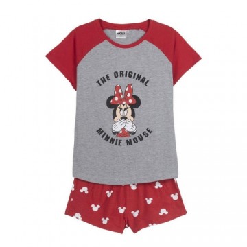 Summer Pyjama Minnie Mouse Red Lady Grey