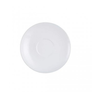 Plate set Arcoroc Restaurant Coffee White Glass 6 Pieces