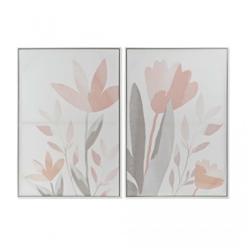 Картина DKD Home Decor полистирол Цветы Полотно (2 pcs) (62.2 x 3.5 x 92 cm)