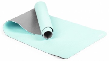 Yoga Mat GYMSTICK Vivid line 61330TU 170x60x0,4cm Turquoise/Grey