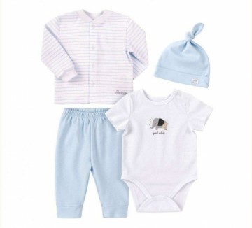 Bembi Baby Set Art.KP251-A01 Детский комплектик из 4 частей 100% хлопок