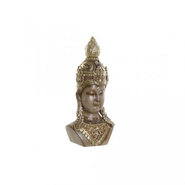 Decorative Figure DKD Home Decor Brown Golden Buddha Oriental 15 x 9 x 30 cm