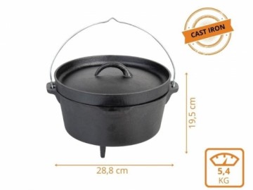 3.5 l čuguna katls Dutch-Oven