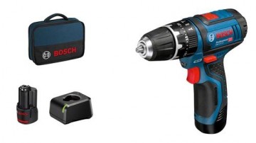 Bosch GSB 12V-15 Professional 1300 RPM Black, Blue