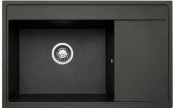 Sink PYRAMIS CAMEA 79X50 1B 1D L 070074301 black