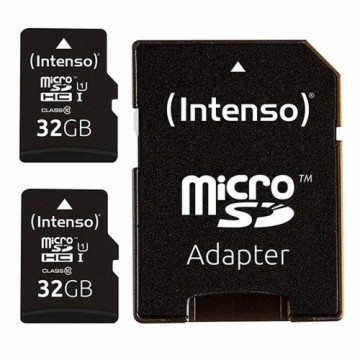 Карта памяти микро-SD с адаптером INTENSO 32 GB x 2