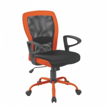 Darba krēsls LENO 60x57xH91-98,5cm, sēdeklis: audums, krāsa: pelēka, atzveltne: siets: krāsa: pelēka, ādas imitācijas or