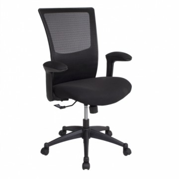 Офисный стул LUMINA 68x58,5xH103-113см, сиденье и спинка: сетка, цвет: черный, внешняя оболочка серого цвета