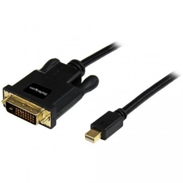 Mini DisplayPort uz DVI Adapters Startech MDP2DVIMM6B          (1,8 m) Melns 1.8 m