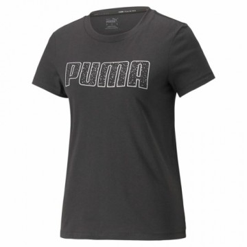 Sieviešu Krekls ar Īsām Piedurknēm Puma Stardust Crystalline Melns