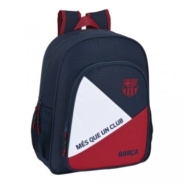 Школьный рюкзак F.C. Barcelona Синий Тёмно Бордовый (32 x 38 x 12 cm)