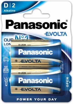 Panasonic Batteries Panasonic Evolta батарейки LR20EGE/2B