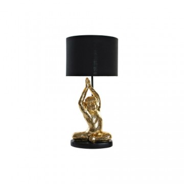 Desk lamp DKD Home Decor Black Golden Polyester Resin Monkey (25 x 25 x 48 cm)