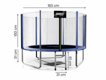 Батут GARDEN LINE 183 см