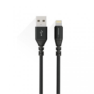 Amazingthing Кабель премиум-класса с сертификацией MFI USB - Lightning (черный, 3 м)