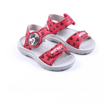 Beach Sandals Mickey Mouse Red