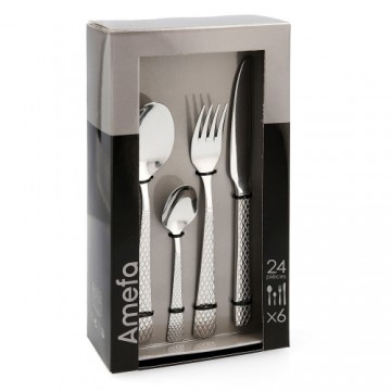 Cutlery Amefa Quadrille Metal Steel (24 pcs)