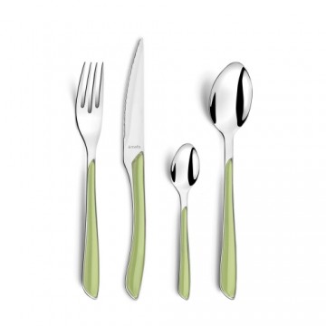 Cutlery Amefa Eclat Green Metal (24 pcs)