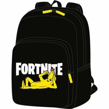 Bigbuy School Skolas soma Fortnite Crazy Banana Pielāgojams mugursomu ratiņiem (41 x 30,5 x 12 cm)