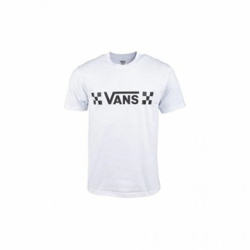 Vīriešu Krekls ar Īsām Piedurknēm Vans Drop V Check-B Balts