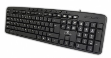 Titanum TK107 USB multimedia keyboard Black