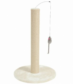 Zolux Cat scratching post with toy - beige